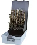 RUKO Spiralbohrersatz HSSE-Co 5 DIN 338 Typ VA 25tlg. &Oslash; 1 - 13 mm in
