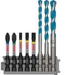 Bosch PRO Impact Set mit Multi Construction Bohrern und Pick and Click-Eins&auml;tzen