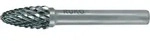 RUKO Hartmetall-Fr&auml;sstift RBF &Oslash; 12 mm Kopfl&auml;nge 25 mm Schaft-&Oslash; 6 mm blank