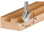 Festool Spiralnutfr&auml;ser HS Schaft 8 mm HS Spi S8 D20/25 - 490951