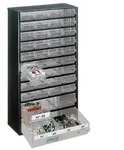 raaco Kleinteilemagazin B 306 x T 150 x H 552 mm Stahlblech mit Gummif&uuml;&szlig;en - 137430