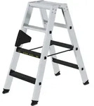 G&uuml;nzburger Steigtechnik Stufen-Stehleiter 250 kg beidseitig begehbar mit clip-step