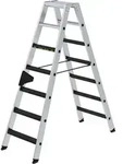 G&uuml;nzburger Steigtechnik Stufen-Stehleiter 250 kg beidseitig begehbar mit clip-step