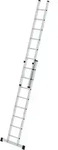 G&uuml;nzburger Steigtechnik Sprossen-Schiebeleiter 2tlg. mit Standard-Traverse 2 x 8