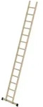 G&uuml;nzburger Steigtechnik Sprossen-Anlegeleiter Holz mit Traverse 14 Sprossen - 033116