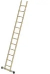 G&uuml;nzburger Steigtechnik Sprossen-Anlegeleiter Holz mit Traverse 12 Sprossen - 033115
