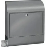BURG-W&Auml;CHTER Briefkasten Scandic 825 Si H.460mm B.380mm T.125mm silb. STA DIN C4 -