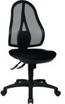 TOPSTAR B&uuml;rodrehstuhl m.Punktsynchrontechnik schwarz 430- 510mm o.Armlehnen