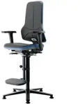 interstuhl Arbeitsdrehstuhl Neon Bodengleiter + Aufstiegshilfe - 9561-9999-3277
