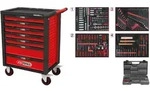 KS TOOLS Racingline schwarz/rot Werkstattwagen mit 7 Schubladen und 515