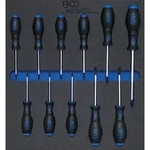 BGS Werkstattwageneinlage 2/3: Schraubendreher T-Profil (f&uuml;r Torx) T6 - T40 11tlg. -