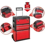 KS TOOLS Fahrbarer Kunststoff-Stahlblech-Werkzeugkasten - 850.0340