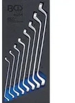 BGS Werkstattwageneinlage 1/3: Doppel-Ringschl&uuml;ssel-Satz SW 6x7 - 20x22 mm tief
