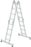 G&uuml;nzburger Steigtechnik Vielzweckleiter 4tlg. mit nivello-Traverse 4 x 4 Sprossen -
