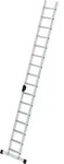G&uuml;nzburger Steigtechnik Stufen-Anlegeleiter mit Standard-Traverse 16 Stufen - 040616