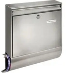 BURG-W&Auml;CHTER Briefkasten Borkum-Set 38770 Ni H.422mm B.362mm T.100mm VA DIN C4 -