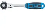BGS Umschaltknarre mit Kugelkopf Abtrieb Au&szlig;envierkant 6,3 mm (1/4") - 112