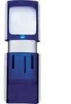 WEDO Lupe 2717503 4,7x11,8x1,4cm LED blau +Batterien