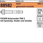 Bolzenanker R 88582 FBN II 10/10 Stahl galv.verz. 50 St&uuml;ck FISCHER