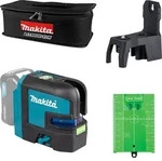 Makita SK106GDZ Akku-Kreuz Linienlaser gr&uuml;n 12 V max. Solo 4-Punkt-Projektion in
