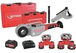 ROTHENBERGER SUPERTRONIC 1250-Set, Gewindeschneidkluppe BSPT 1/2-1.1/4", 230V - 71450