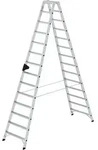 G&uuml;nzburger Steigtechnik Stufen-Stehleiter beidseitig begehbar 2 x 14 Stufen - 040228