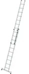 G&uuml;nzburger Steigtechnik Sprossen-Schiebeleiter 2tlg. mit nivello-Traverse 2 x 10