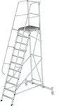 G&uuml;nzburger Steigtechnik Plattformleiter fahrbar 8 Stufen - 052508