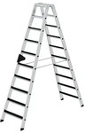 G&uuml;nzburger Steigtechnik Stufen-Stehleiter beidseitig begehbar mit clip-step 2 x 10