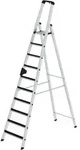 G&uuml;nzburger Steigtechnik Stufen-Stehleiter einseitig begehbar mit clip-step 10 Stufen
