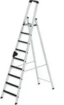 G&uuml;nzburger Steigtechnik Stufen-Stehleiter einseitig begehbar mit clip-step 9 Stufen