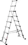 G&uuml;nzburger Steigtechnik Teleskop-Kombileiter Combi Line 6 + 2 Stufen nutzbar als