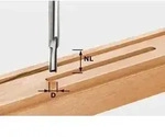 Festool Nutfr&auml;ser HW Schaft 8 mm HW S8 D7/17 - 490956