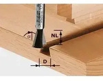 Festool Grat-/Zinkenfr&auml;ser HW Schaft 8 mm HW S8 D14,3/13,5/15&deg; - 490990