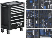 BGS Werkstattwagen Profi Exclusive 8 Schubladen mit 259 Werkzeugen - 4114