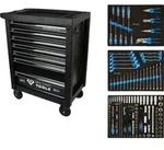 BRILLIANT TOOLS Werkstattwagen mit 7 Schubladen und 207 Werkzeugen - BT153207