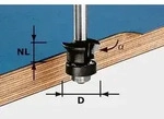 Festool Fase-B&uuml;ndigfr&auml;ser HW Schaft 8 mm HW S8 D24/0&deg; +45&deg; - 491026