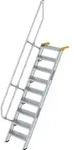 G&uuml;nzburger Steigtechnik Treppe 60&deg; Stufenbreite 600 mm 9 Stufen Aluminium...