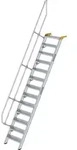 G&uuml;nzburger Steigtechnik Treppe 60&deg; Stufenbreite 600 mm 13 Stufen Aluminium