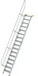 G&uuml;nzburger Steigtechnik Treppe 60&deg; Stufenbreite 600 mm 16 Stufen Aluminium