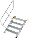 G&uuml;nzburger Steigtechnik Treppe 45&deg; Stufenbreite 1.000 mm 4 Stufen Aluminium