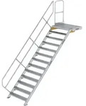 G&uuml;nzburger Steigtechnik Treppe mit Plattform 45&deg; Stufenbreite 1.000 mm 13...
