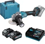 Makita GA005GM201 Akku-Winkelschleifer XGT &Oslash; 125 mm 40 V max. / 2x 4,0 Ah Akku +