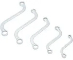 BGS S-Form Doppel-Ringschl&uuml;ssel-Satz Zollgr&ouml;&szlig;en SW 3/8" - 3/4" 5tlg. - 32150