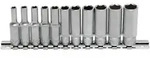 BGS Steckschl&uuml;ssel-Eins&auml;tze tief 6,3 (1/4) 4 -13 mm 11tlg. - 2221