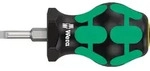 Wera Schraubendreher 335 Stubby Schneiden-B.4mm Klingen-L.24,5mm 2K-Griff Rundkl. -