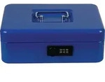 BURG-W&Auml;CHTER Geldkassette MONEY H90xB250xT180mm Gewicht 1,31kg Zahlenschloss blau -