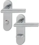 HOPPE Kurzschildgarnitur Ams.E1400/353KH VA F69 RWSK/OL rd Dr&uuml;ckergrt - 10720722