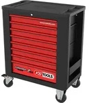 KS TOOLS PERFORMANCEplus P15 SCHWARZ/ROT Werkstattwagen mit 8 Schubladen - 873.1008