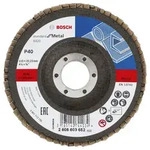 Bosch F&auml;cherschleifscheibe X431 Standard for Metal gewinkelt 115 mm 22,23 mm 40 -